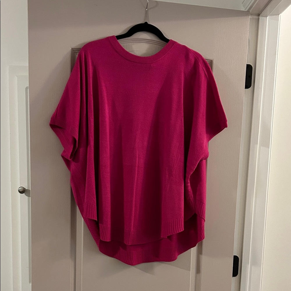 JODIFL Fuchsia Knit Tunic Top